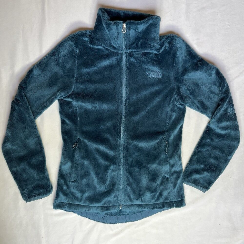 The North Face Osito Fleece Jacket Womens XS Blue Full Zip NF0A3XBD Fuzzy